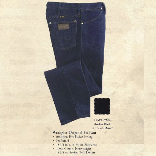 Wrangler 13MWZWK Men's Regular Fit Jeans - Black